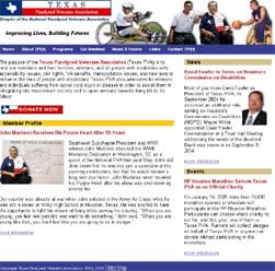 TPVA website snapshot